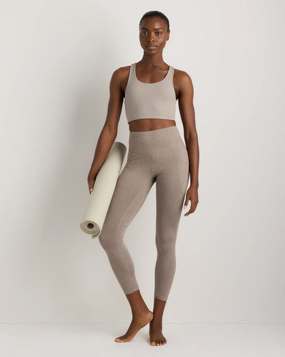 Ultra-Soft High-Rise Pocket Legging - XS / Heather Espresso