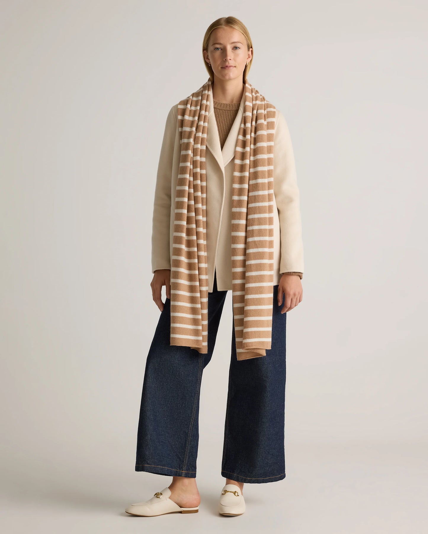 Mongolian Cashmere Wrap - One Size / Oatmeal