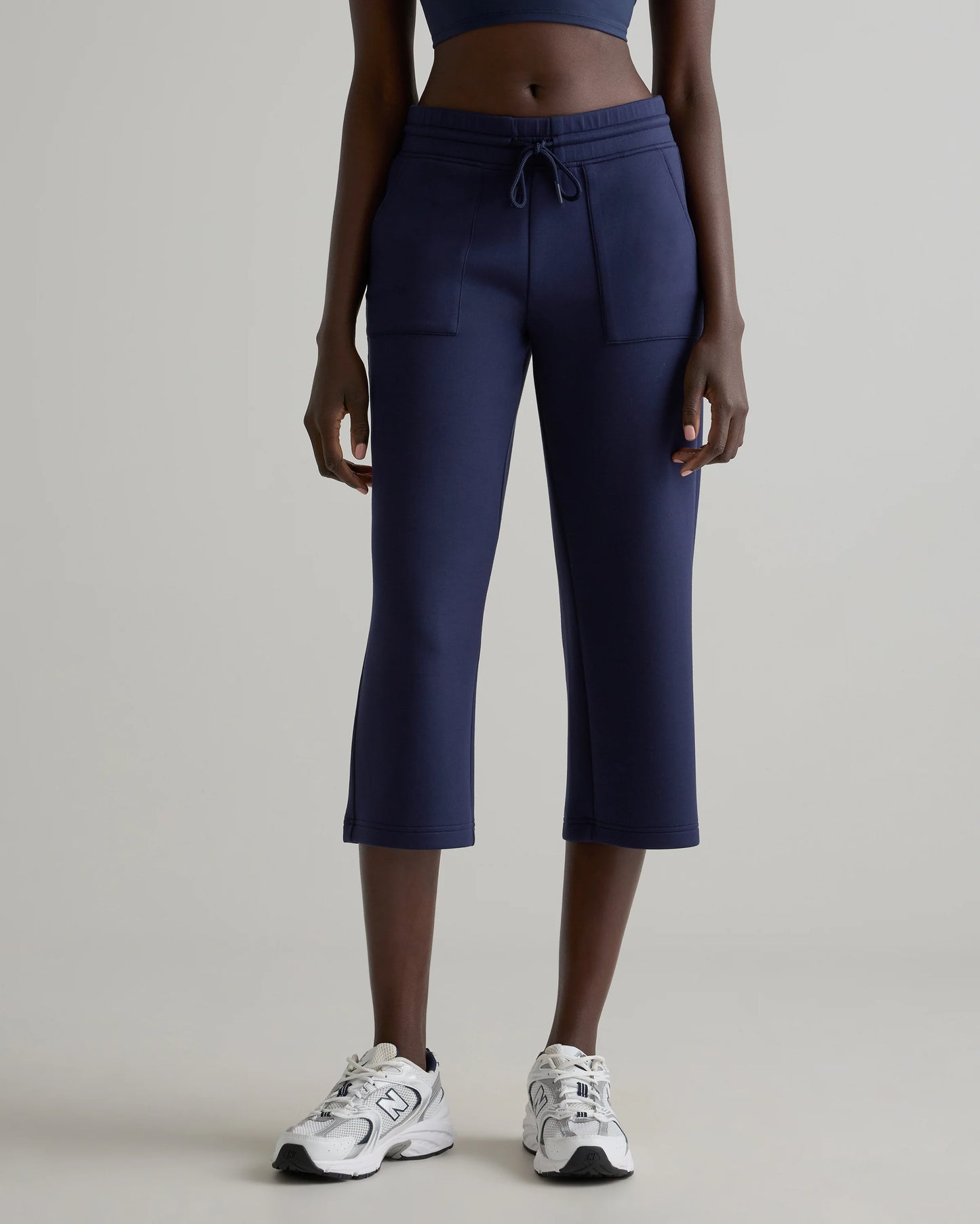 CloudComfort High-Rise Cropped Sweatpants - XS / Pebble Beige