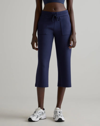 CloudComfort High-Rise Cropped Sweatpants - XS / Pebble Beige