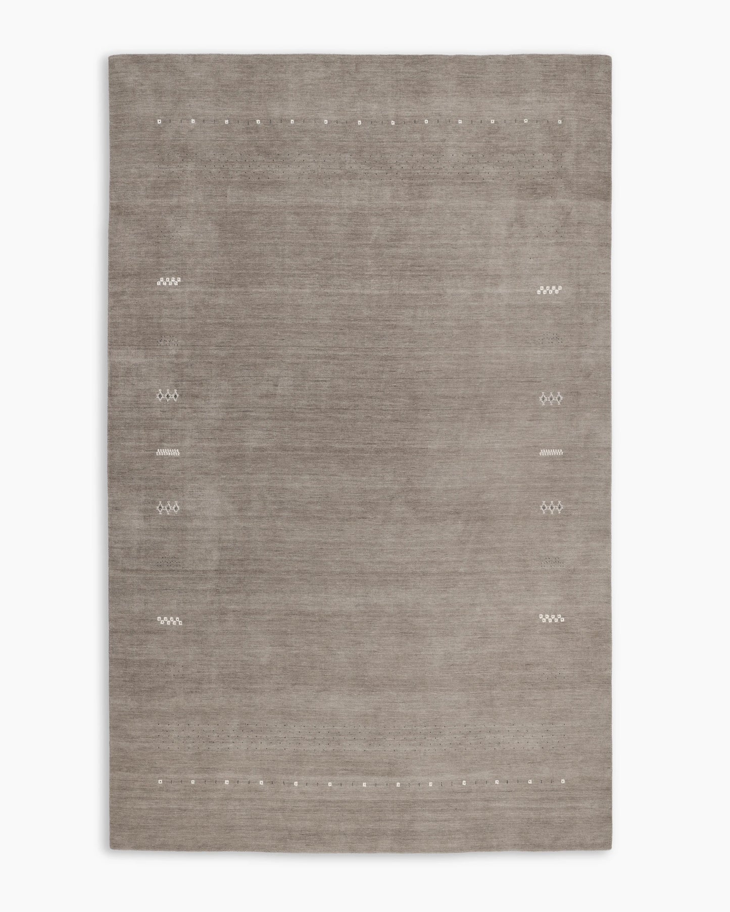 Indie Hand-Loomed Wool Rug - 5' x 8' / Taupe