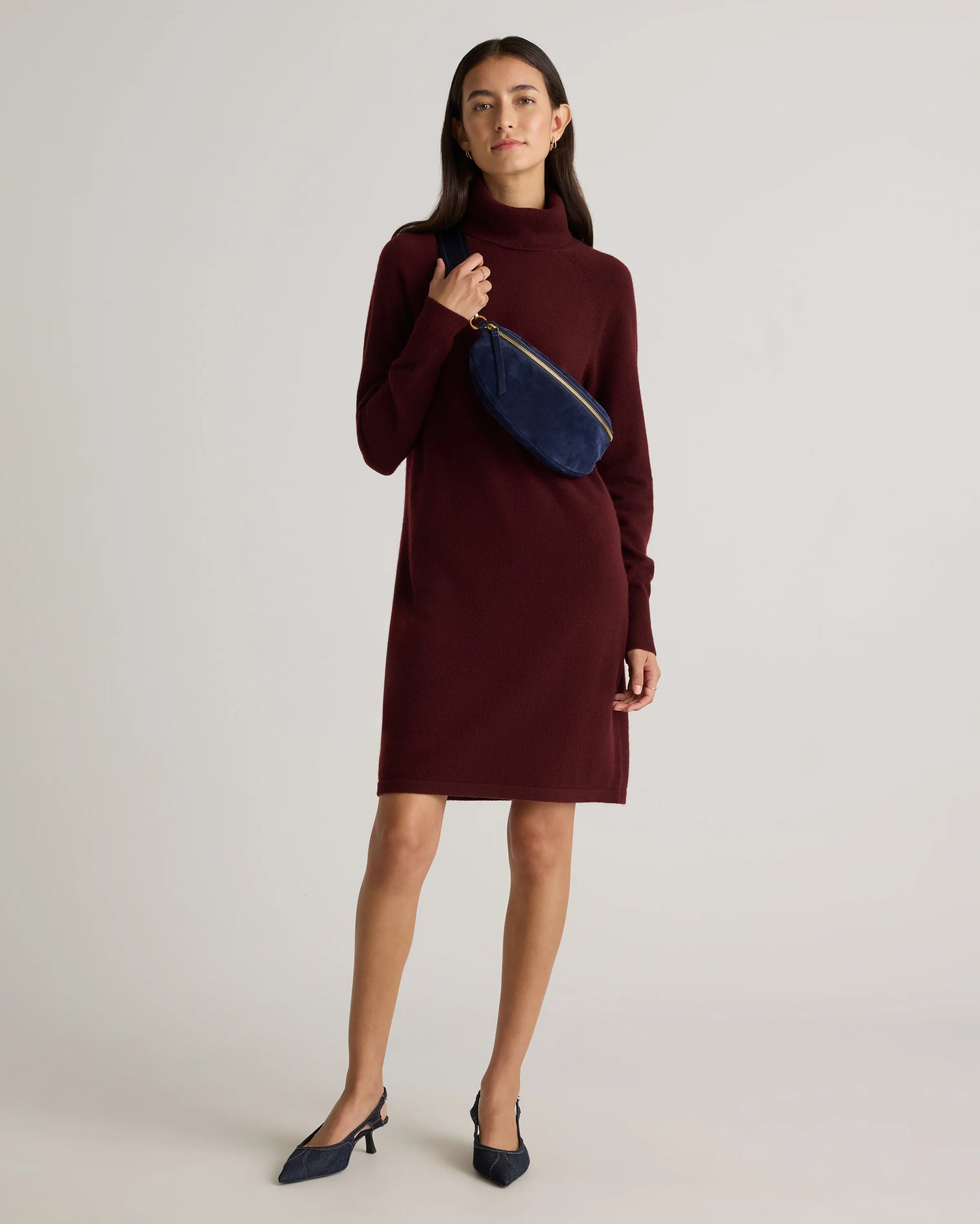Quinn Suede Sling Bag - One Size / Whiskey