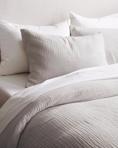 Organic Cotton Gauze Sham Set - Standard / Dried Sage