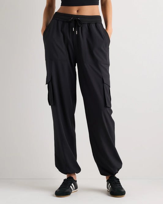 Performance Tech Cargo Mid-Rise Pants - XS / Black