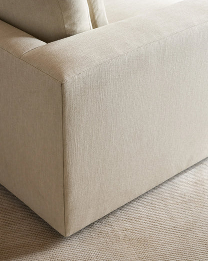 Ashford Deep Seat Chair and a Half in Performance Chenille Linen Blend - 46" / Snow