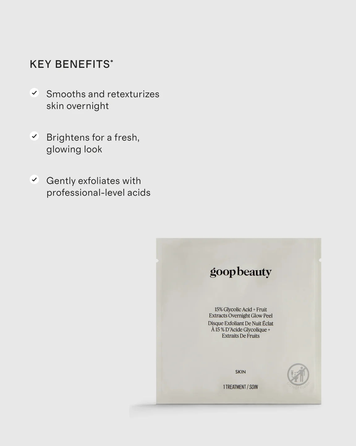 15% Glycolic Acid Overnight Glow Peel 4-Pack by goop Beauty - One Size / No Color
