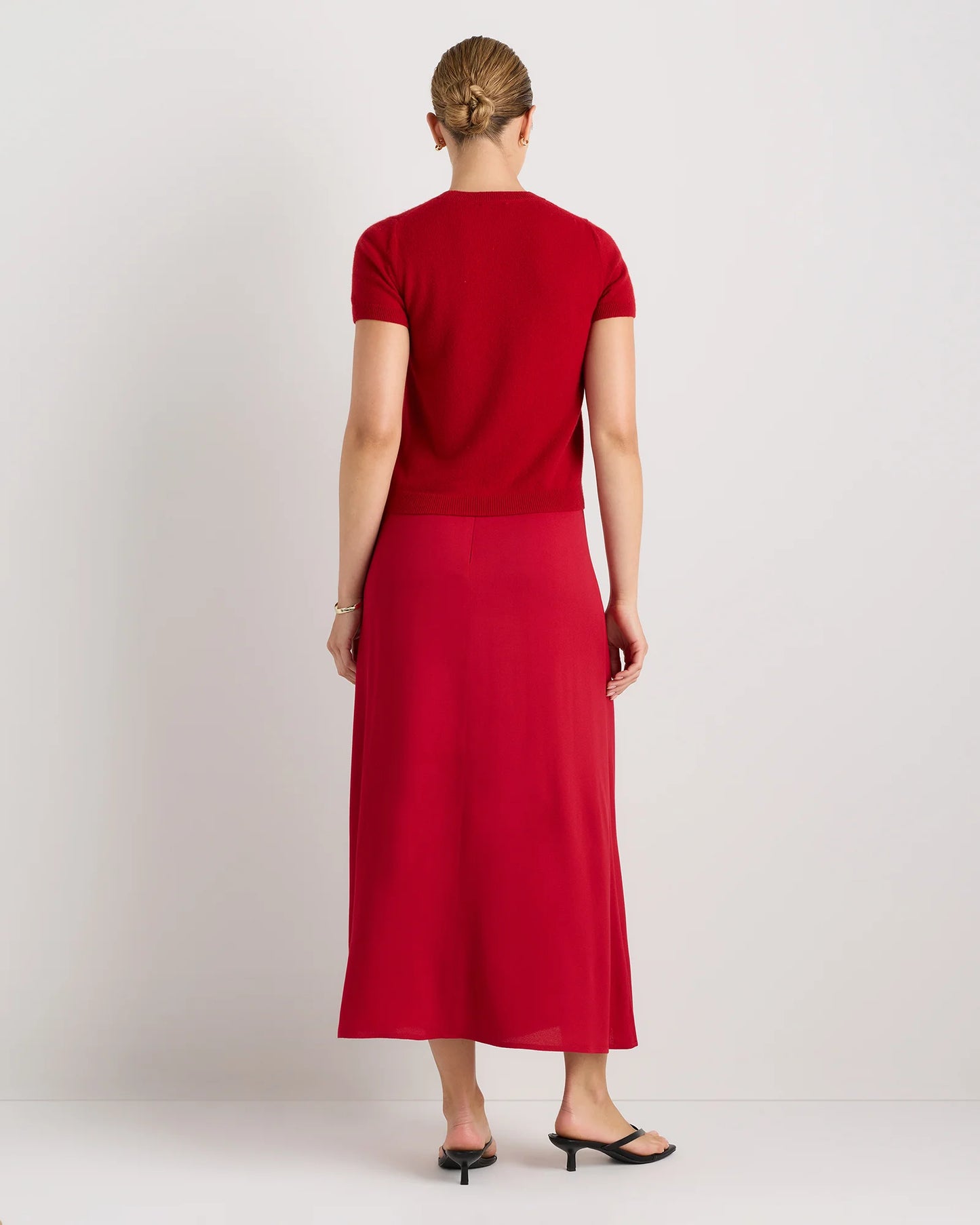 Lightweight Crepe Slip Skirt - XS / Moonstone Blue