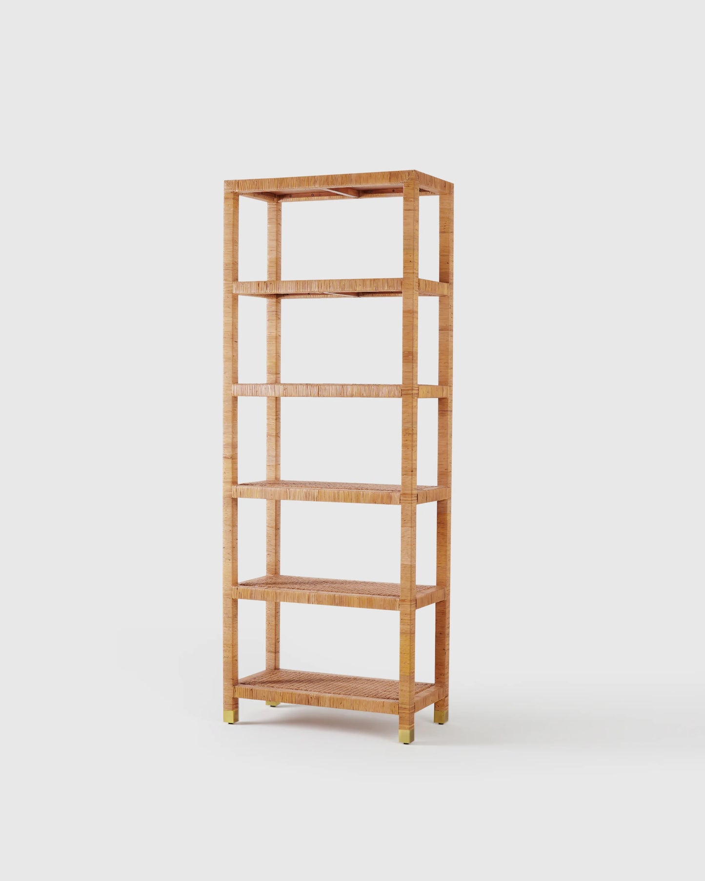 Handwoven Rattan Bookcase - One Size / Natural