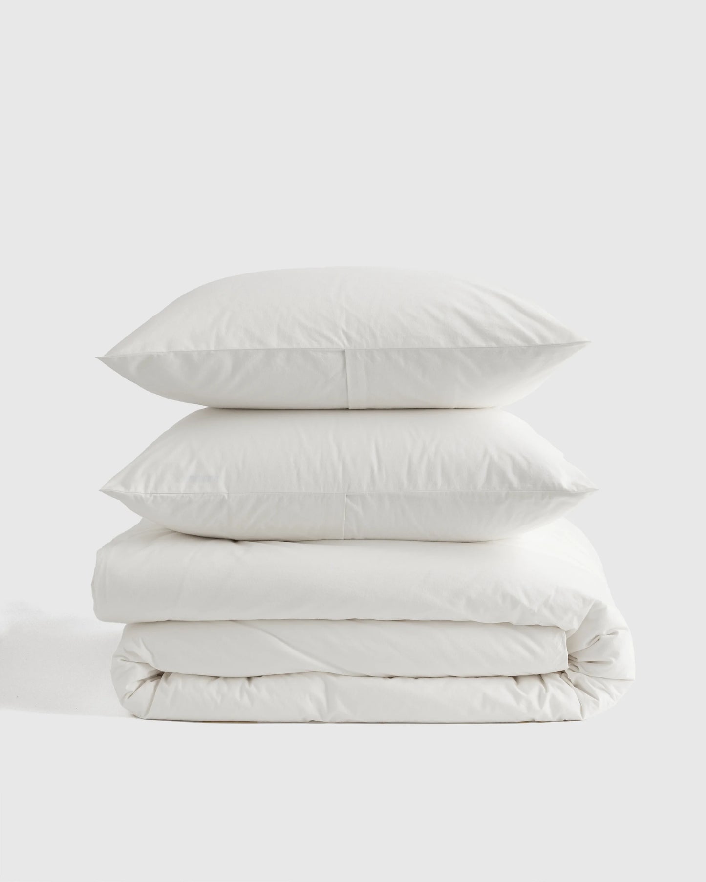 Organic Brushed Cotton Duvet Cover Set - Twin / Toffee