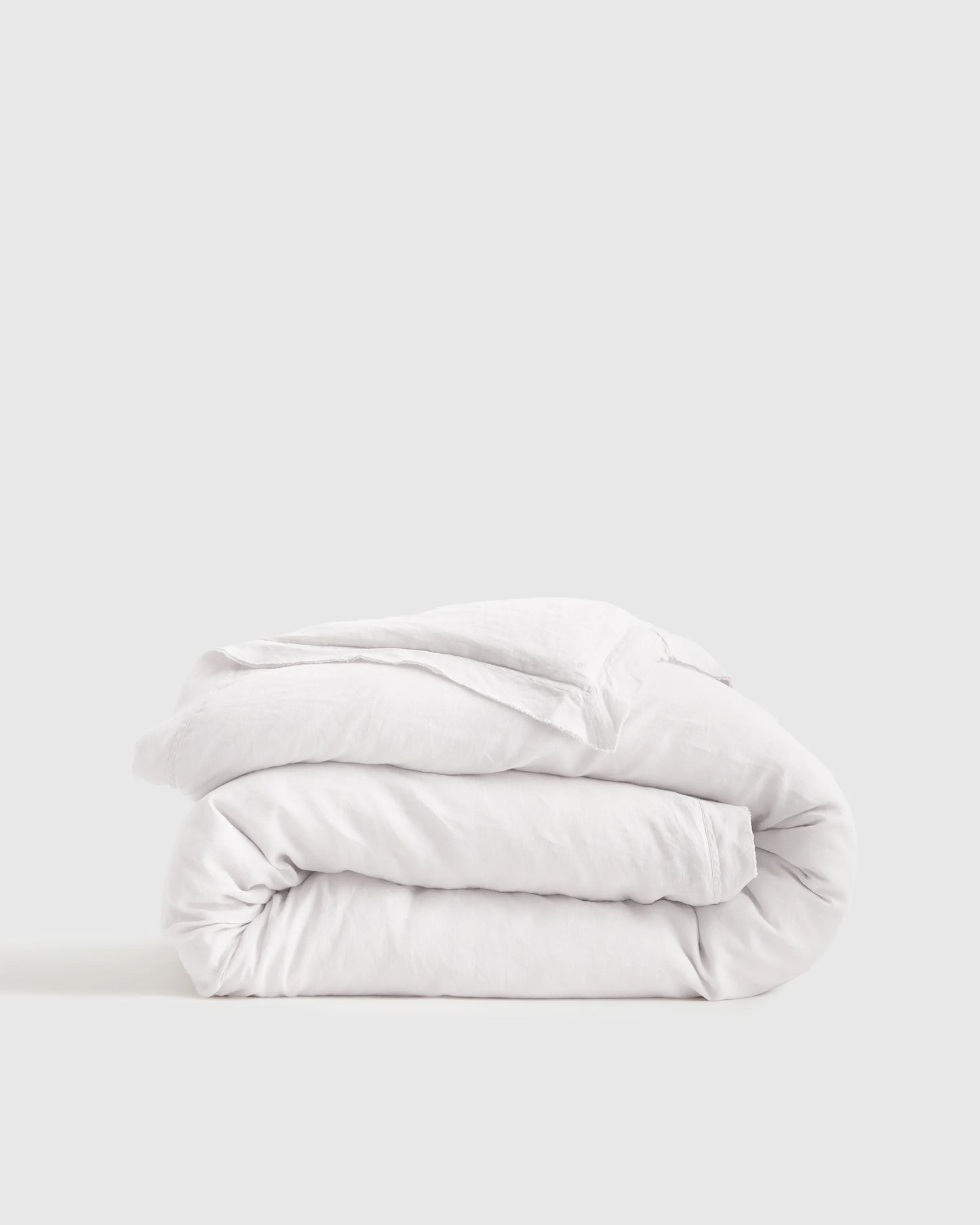European Linen Double Flange Duvet Cover - Twin / Pine