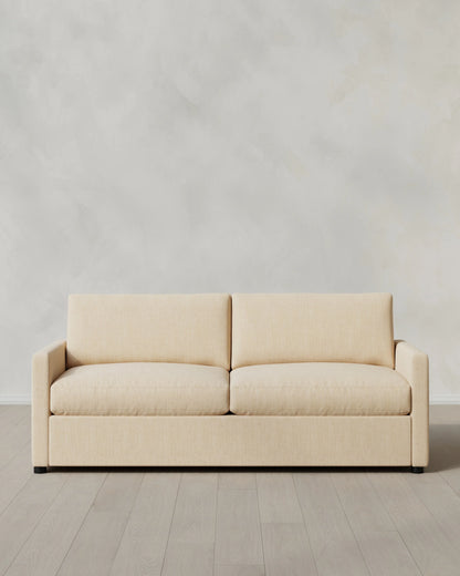 Brennan Sleeper Sofa in Performance Chenille Linen Blend - Queen / Snow