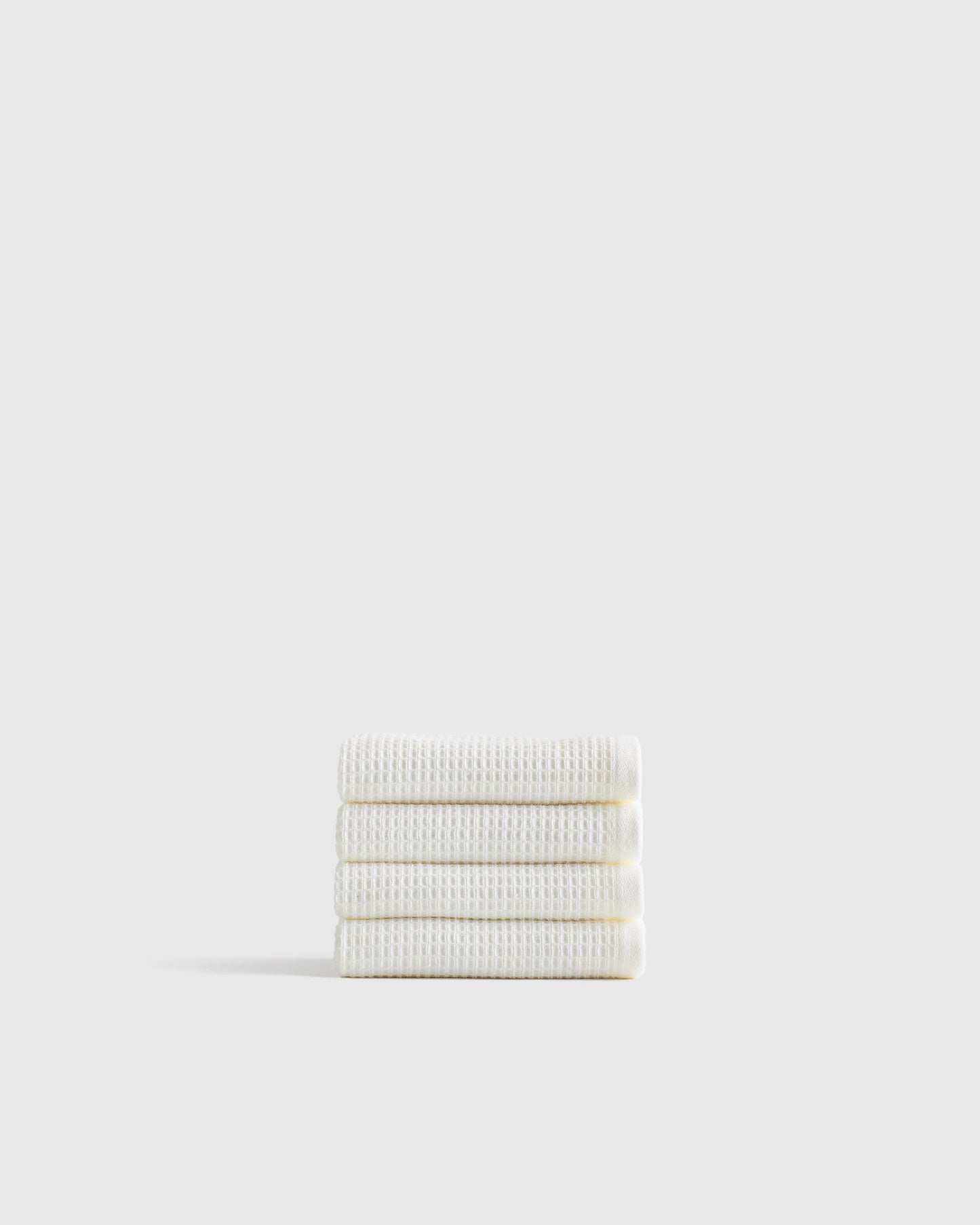 Turkish Waffle Terry Washcloth (Set of 4) - One Size / Ivory
