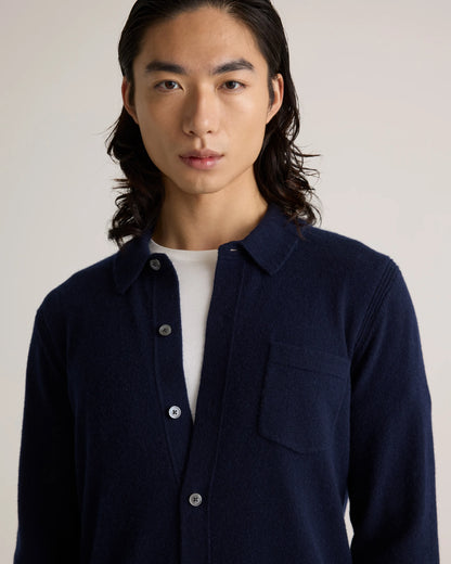 Mongolian Cashmere Button Down Sweater - S / Brown
