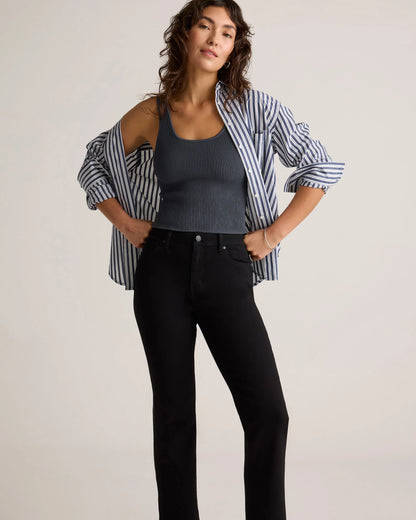 Bella Stretch Kick Flare Jeans - 24 / Deep Rinse