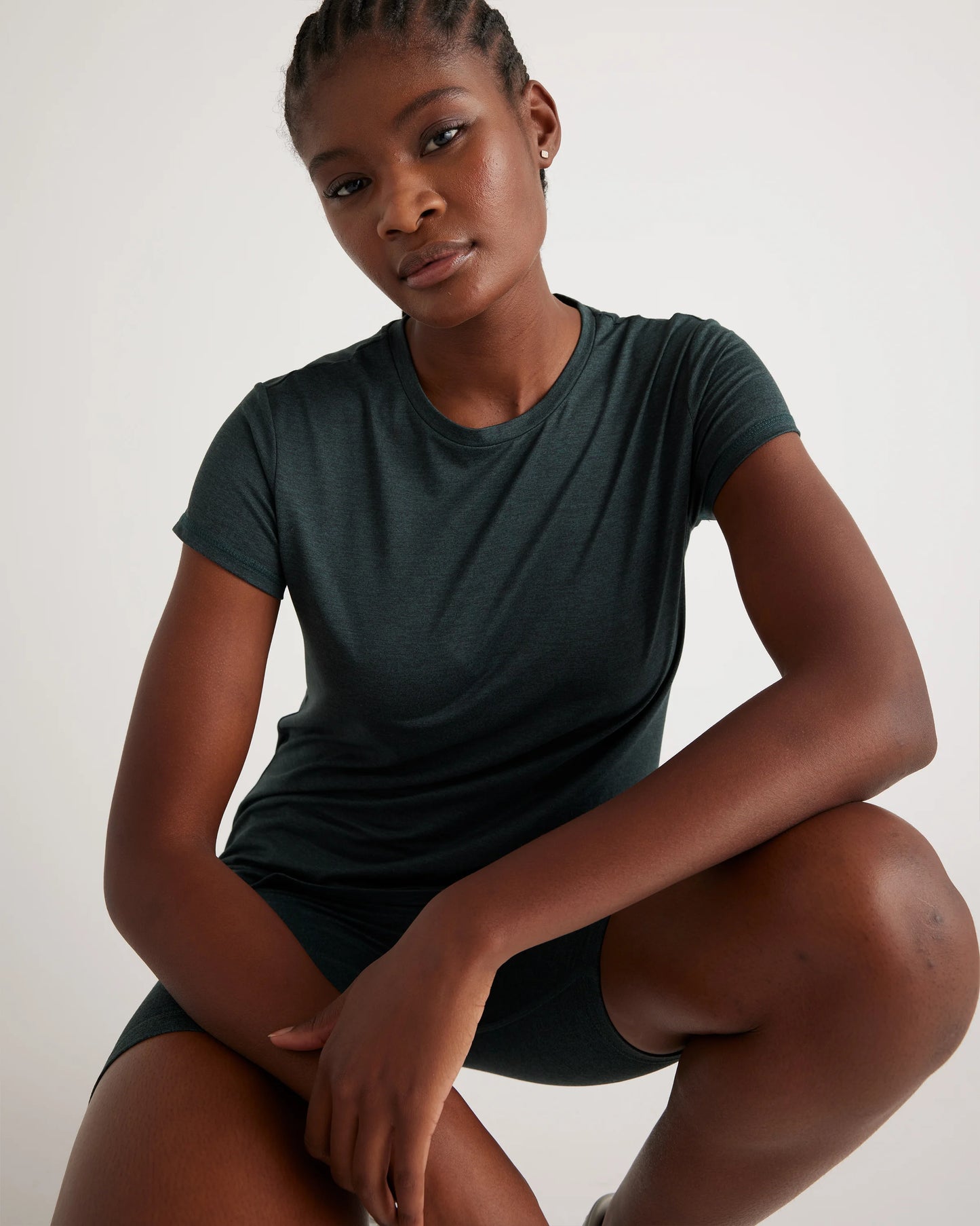 Flowknit Breeze Tee - XS / Heather Green