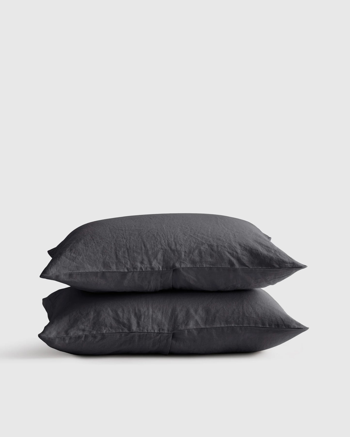 European Linen Sham Set - Standard / White