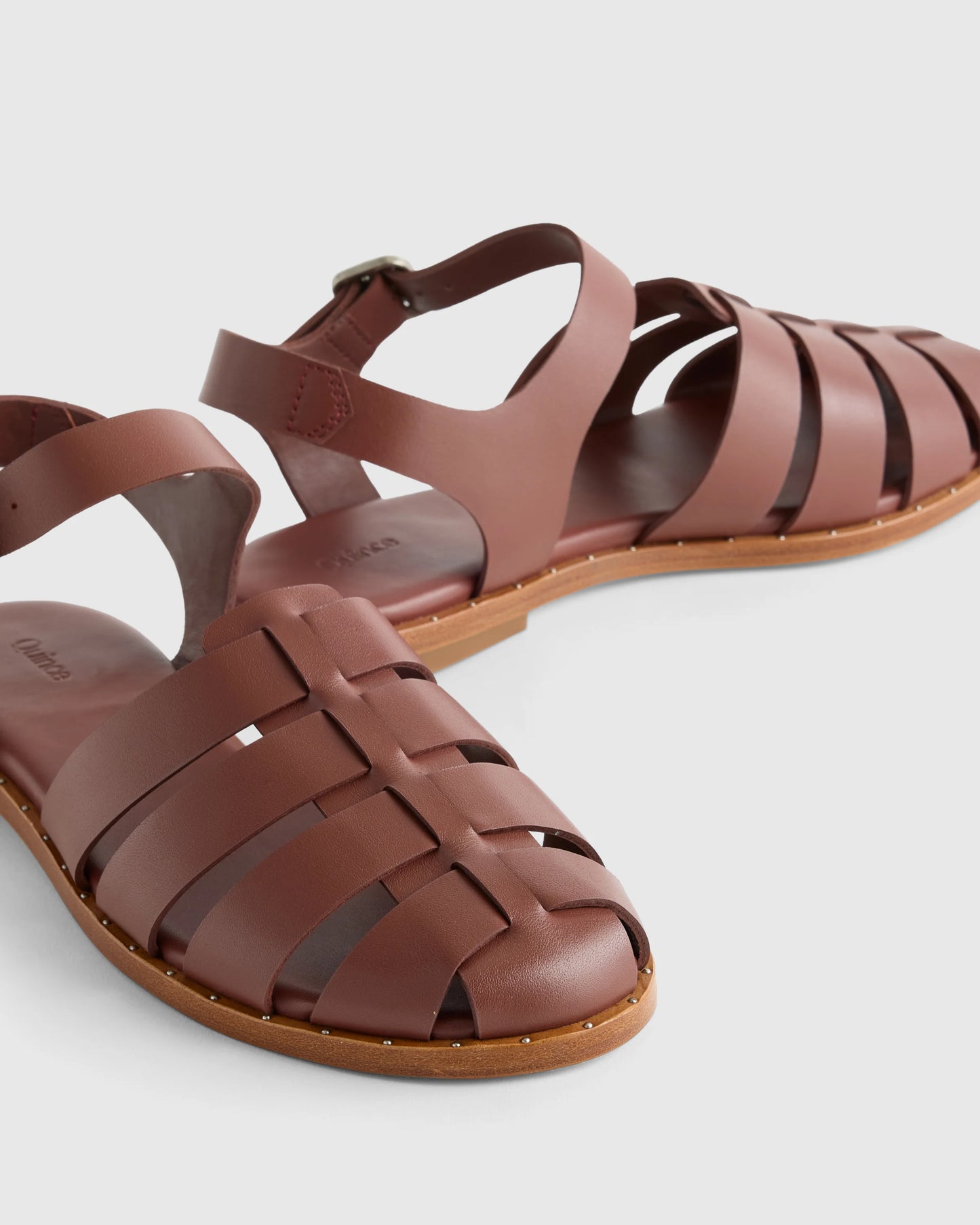 Italian Leather Fisherman Sandal - 5 / Black