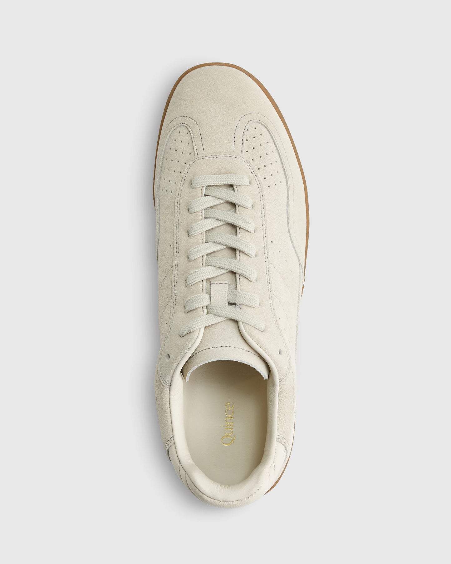 Italian Suede Gum Sole Sneaker - 5 / Birch
