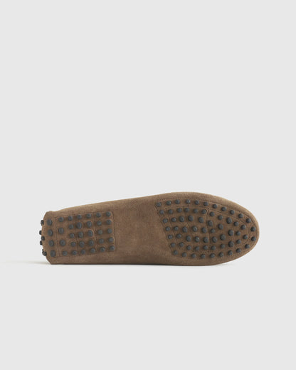 100% Suede Driver Loafer - 5 / Medium Brown