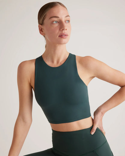 Ultra-Form High-Neck Cropped Tank - XS / Black Camo