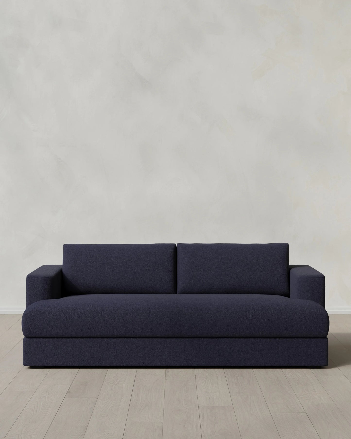 Sierra Curved Arm Sofa in Performance Basketweave - 7ft / Flax