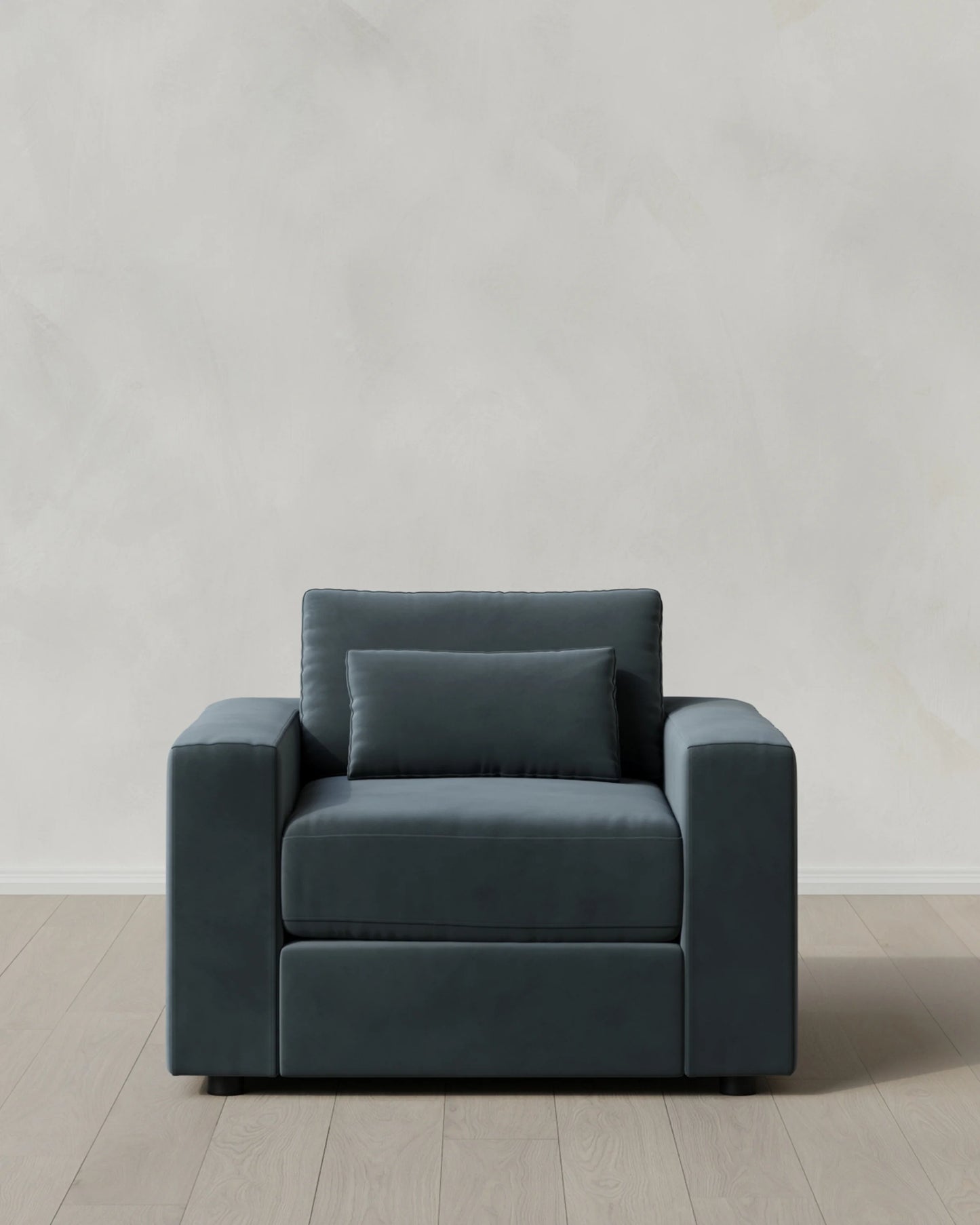 Ashford Deep Seat Chair and a Half in Performance Velvet - 46" / Caramel