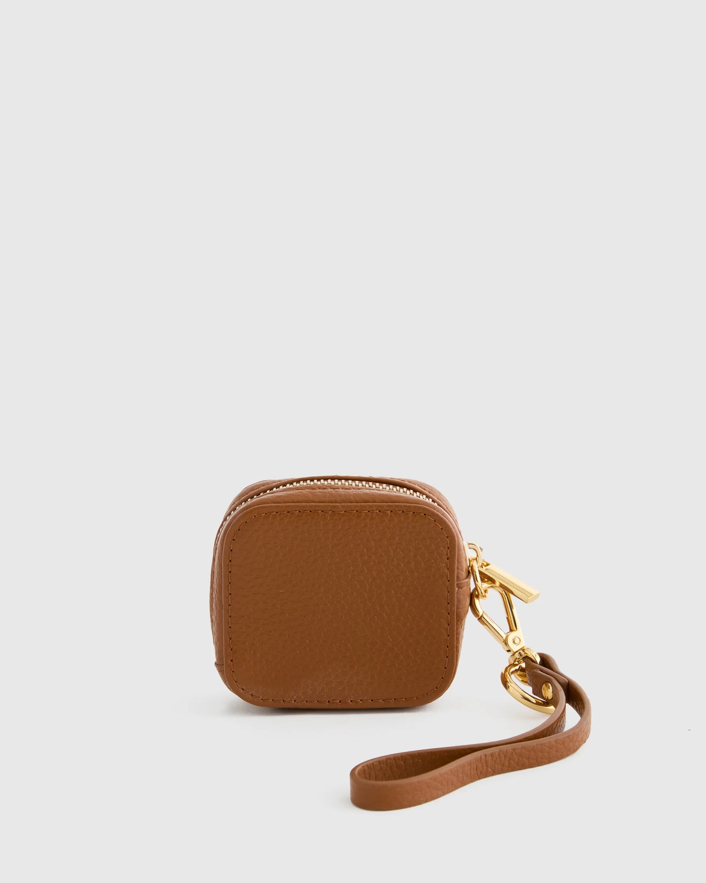 Italian Leather Zip Case - One Size / Black