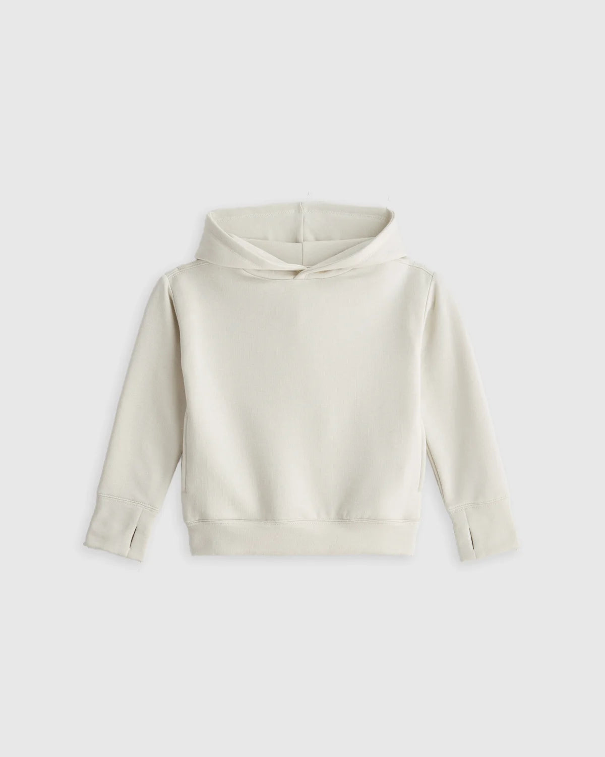 Girls SuperSoft Fleece Crop Pullover Hoodie - 2T / Off-White
