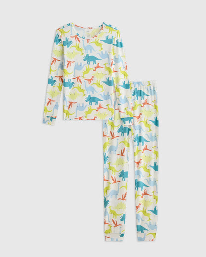Bamboo Long Sleeve and Pant Pajama Set - 6 / Wildflower Dreams