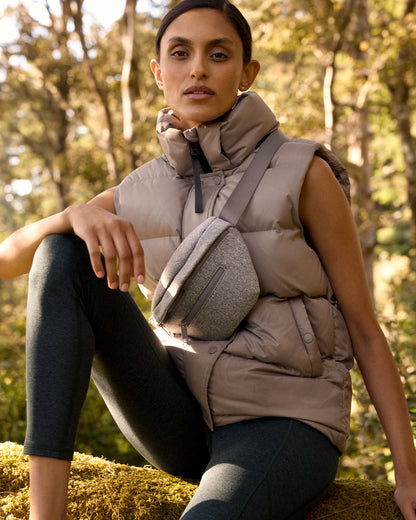 Ultra-Soft High-Rise Pocket Legging - XS / Heather Espresso
