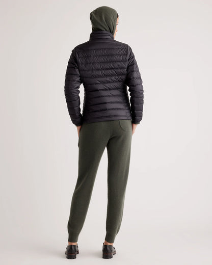 Lightweight Down Packable Puffer Jacket - XS / Black
