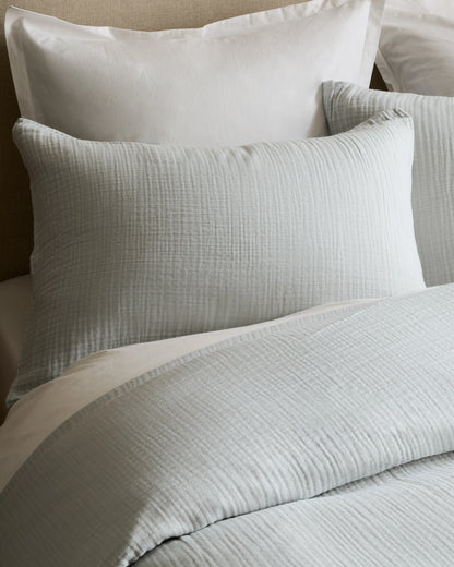 Organic Cotton Gauze Sham Set - Standard / Dried Sage