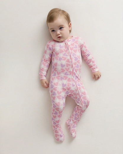 Bamboo Footie Pajama - 0-3M / Ice Cream Bears