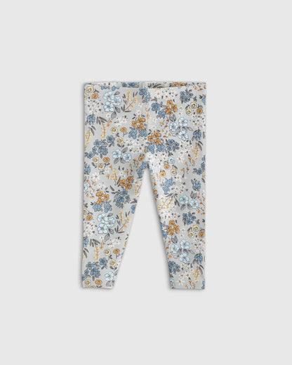 Organic Cotton Leggings 4-Pack - 0-3M / Golden Daisy/Black Dot