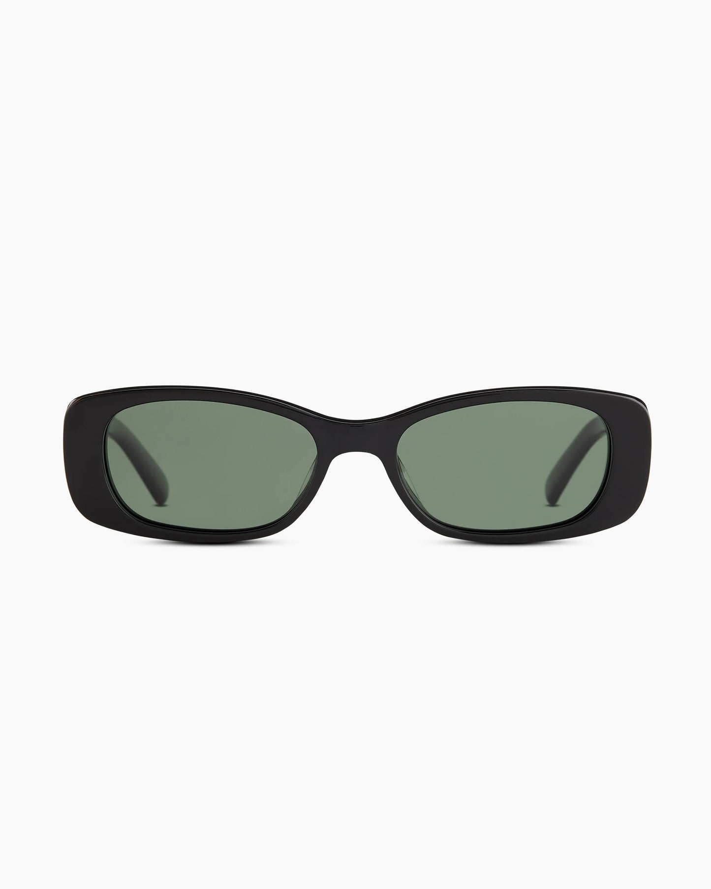 Palma Polarized Acetate Sunglasses - One Size / Black with Green lens