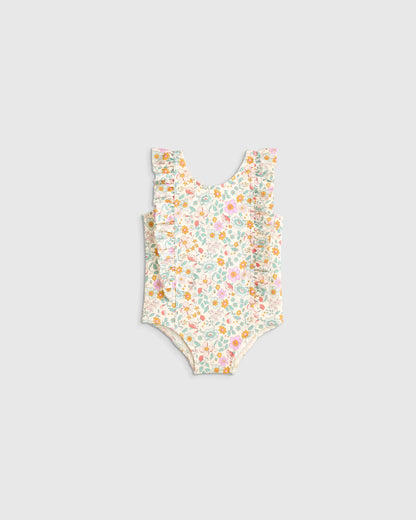 Ruffle One Piece Swimsuit - 0-3M / Pineapple