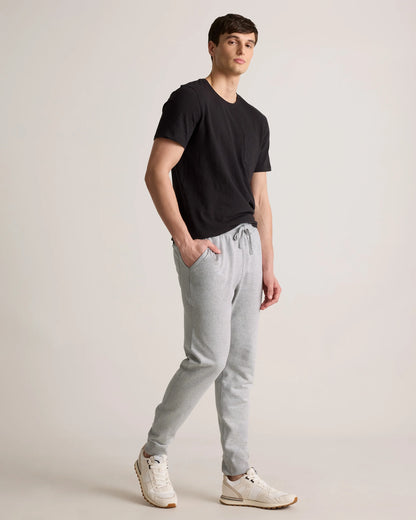 Organic Midweight French Terry Slim Joggers - XS / Light Heather Grey