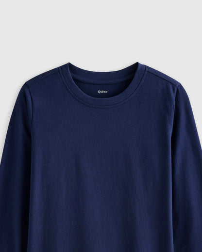 100% Organic Cotton Jersey Long Sleeve Tee - 2T / Dino Sketch