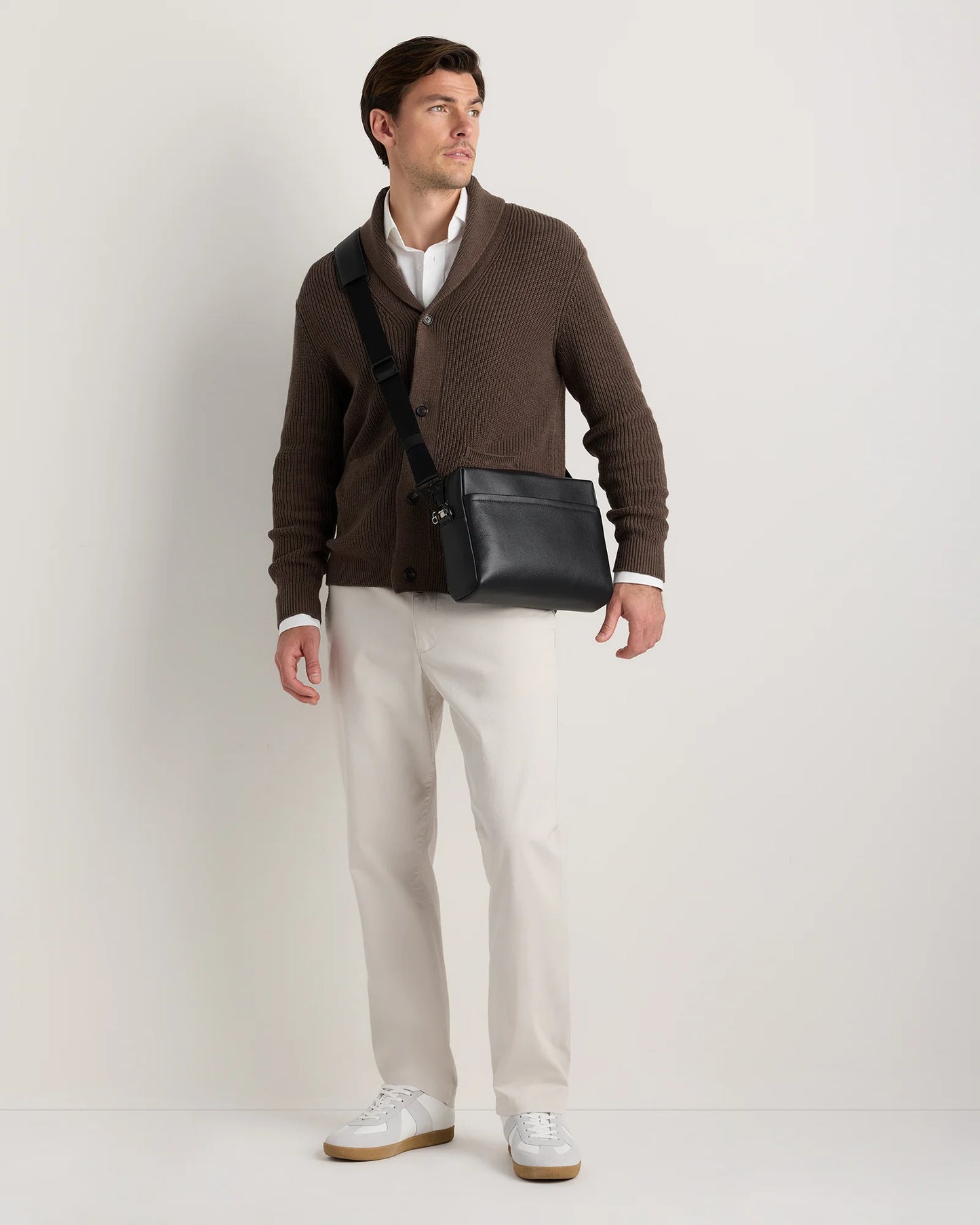Excursion Italian Leather Crossbody Bag - One Size / Hickory