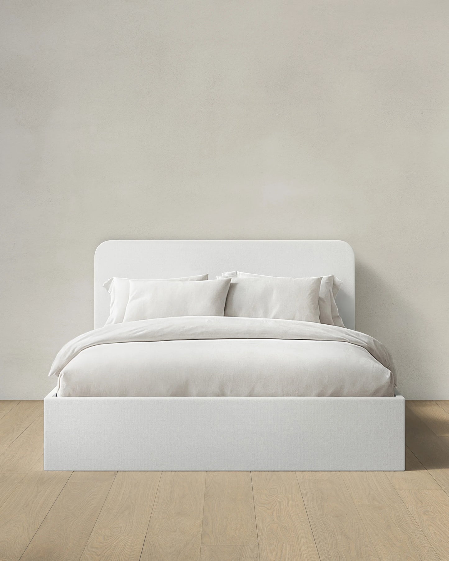 100% Linen Curved Bed - Full / Canvas