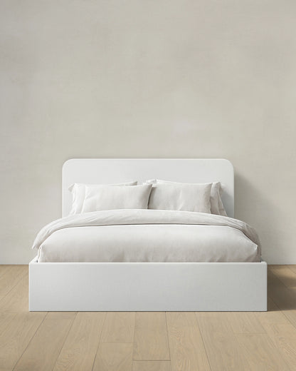 100% Linen Curved Bed - Full / Canvas