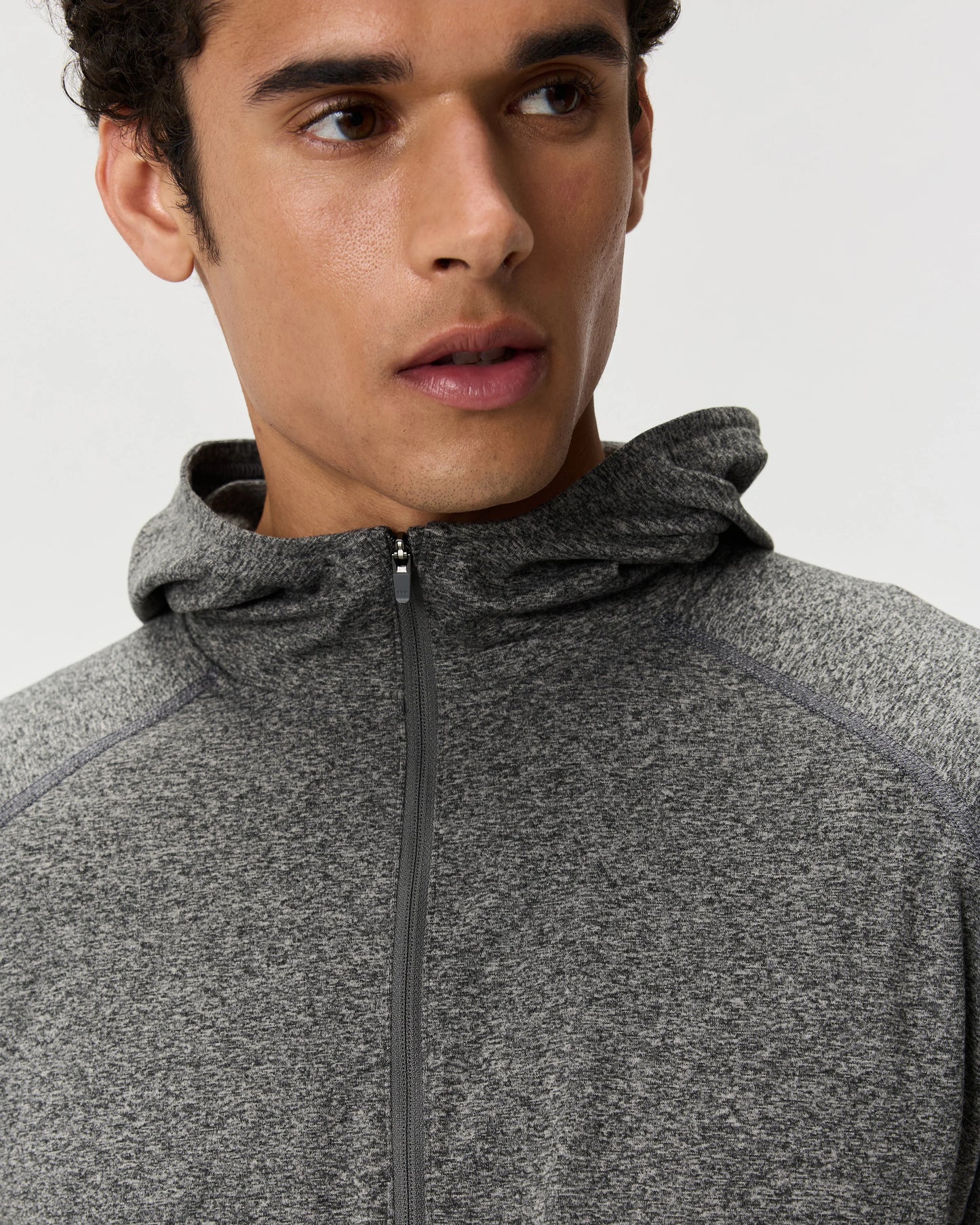 Flowknit Performance Half-Zip Hoodie - S / Heather Green