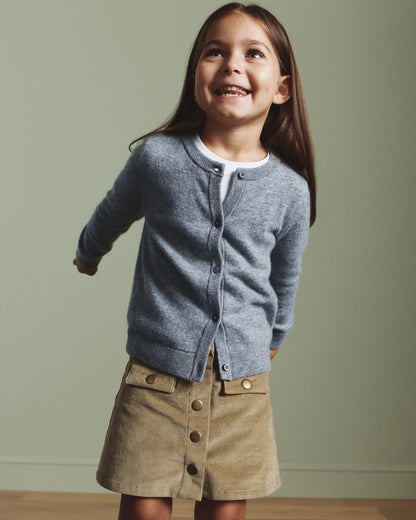 Organic Cotton Stretch Corduroy Skirt - 4T / Dried Herb