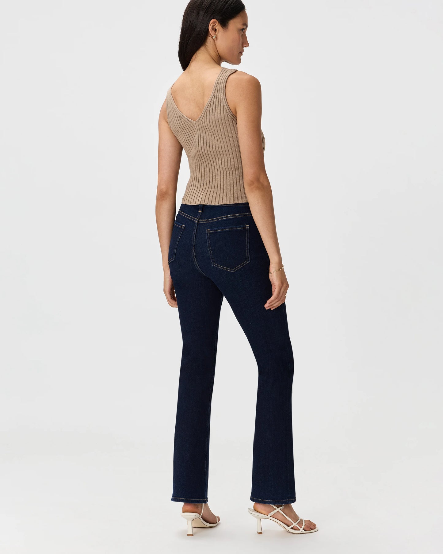 Bella Stretch Kick Flare Jeans - 24 / Deep Rinse