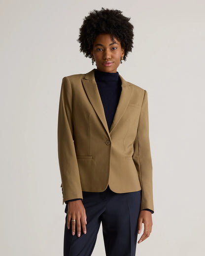 Italian Wool Tailored Blazer - XS / Navy