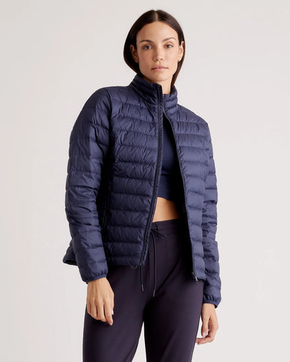 Lightweight Down Packable Puffer Jacket - XS / Black