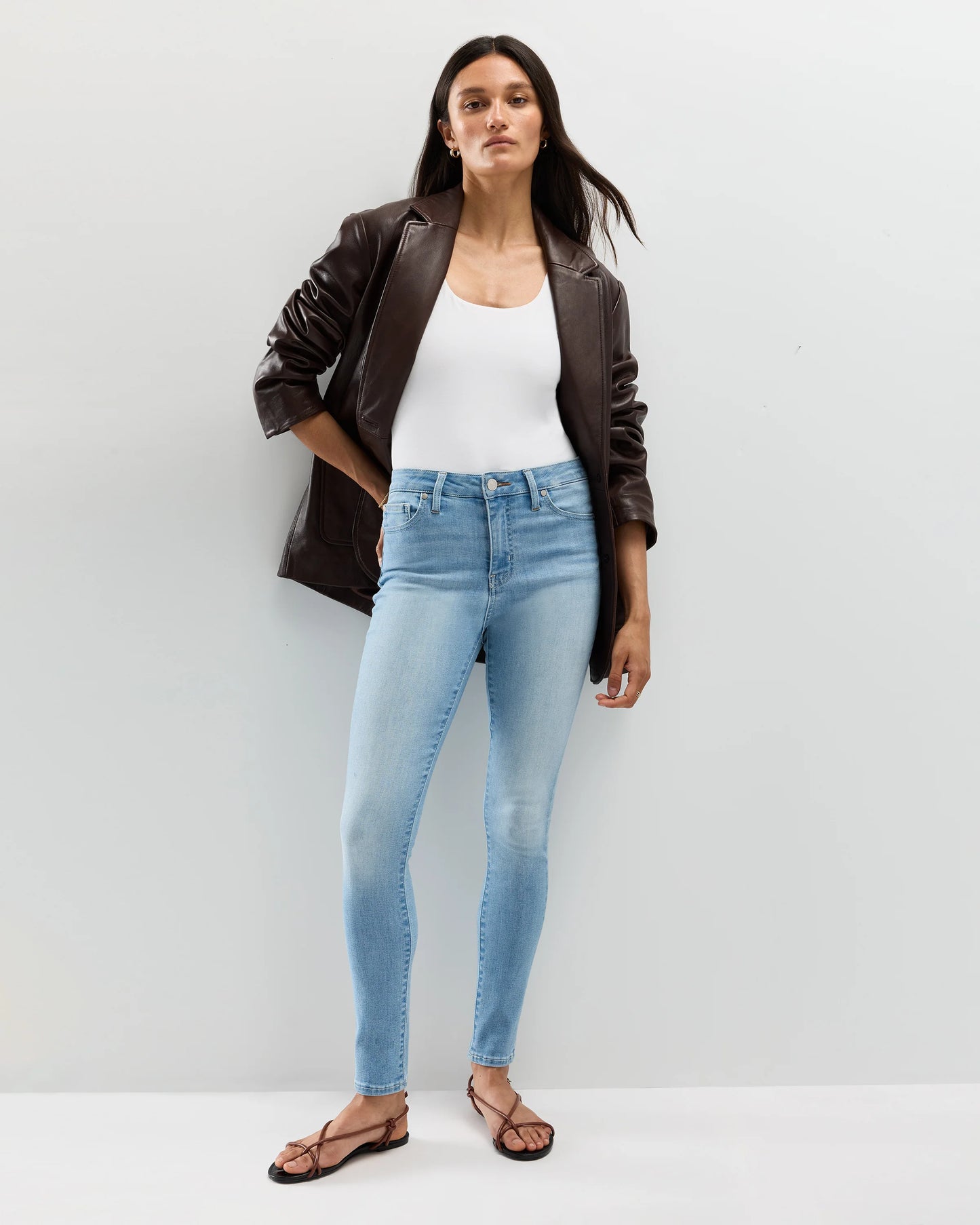 Bella Stretch Skinny Jeans - 24 / Seaside Blue