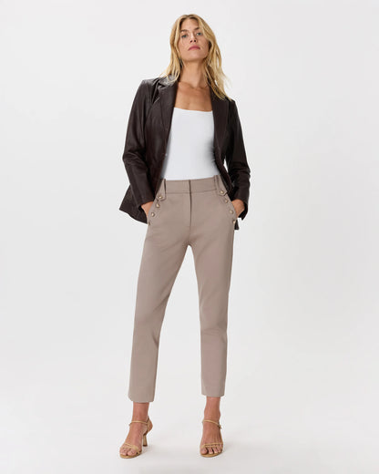 Ultra-Stretch Ponte Straight Leg Mariner Pants - XS / Morel Grey