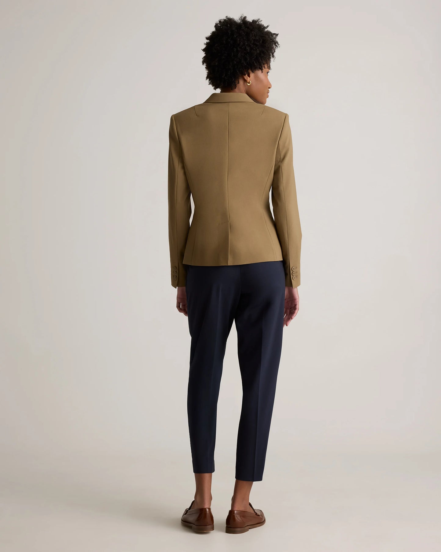 Italian Wool Tailored Blazer - XS / Navy