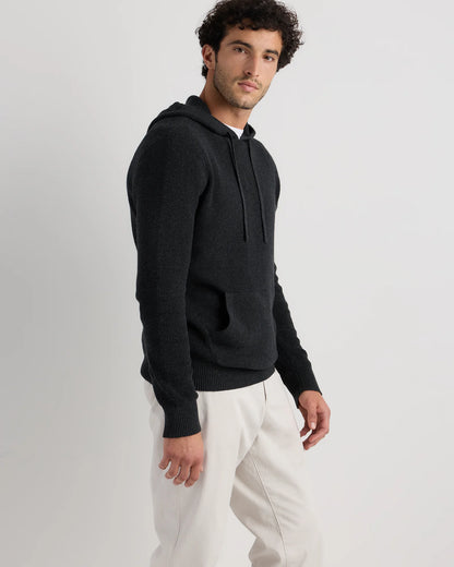 Organic Cotton Cashmere Waffle Hoodie - S / Bayberry Olive